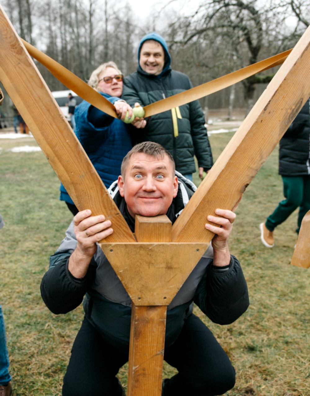аттракцион большая рогатка